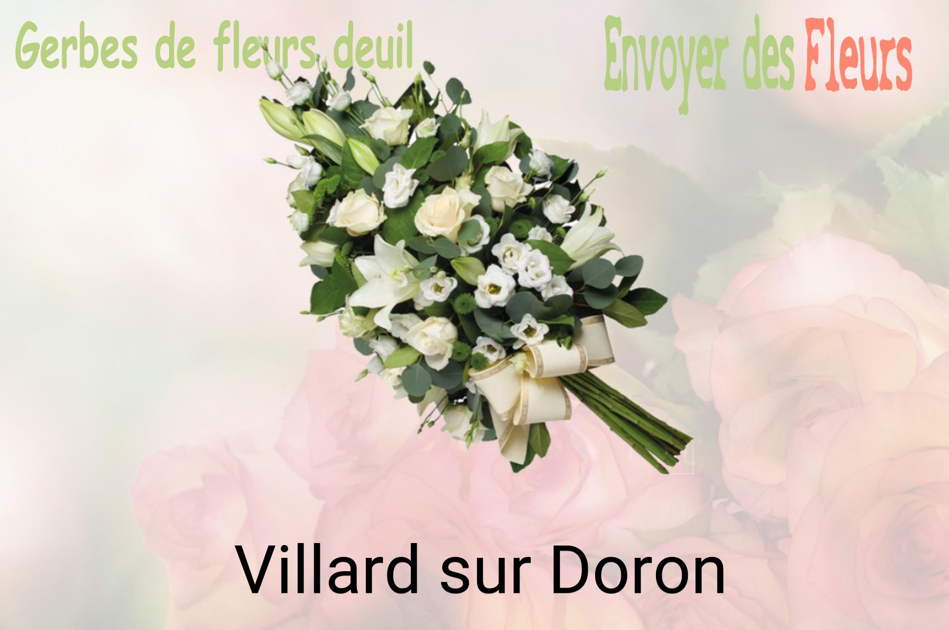 Gerbe de fleurs de deuil livrée à Villard-sur-Doron